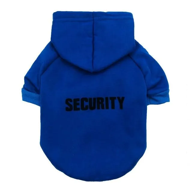 Security Officer dog hoodie
