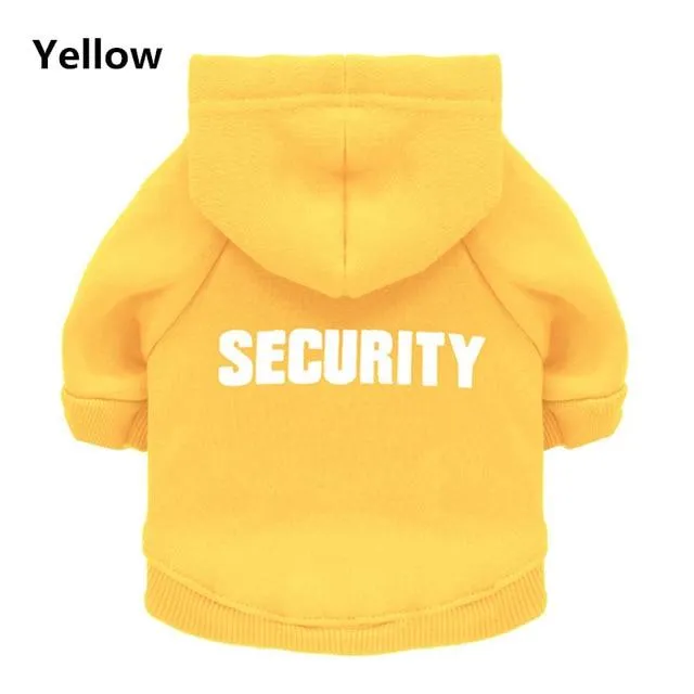 Security Officer dog hoodie