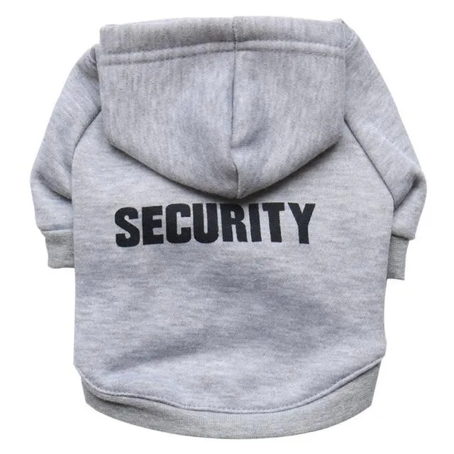Security Officer dog hoodie