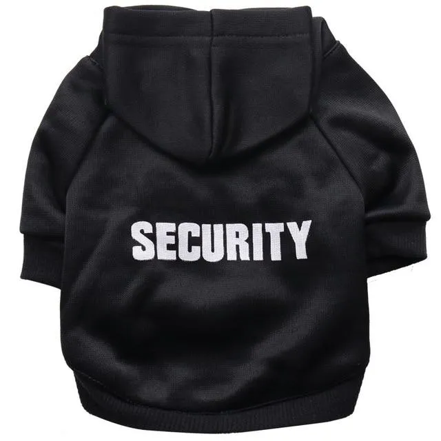 Security Officer dog hoodie
