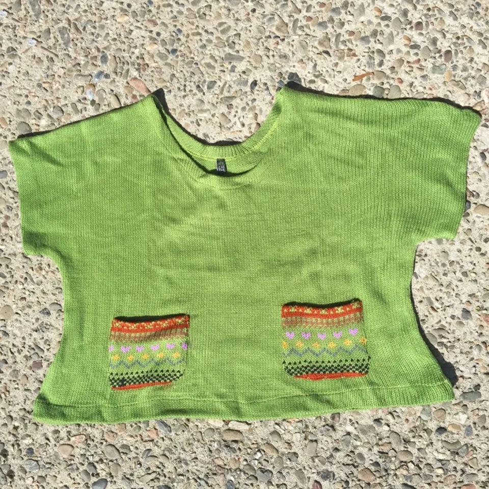 Short Sleeve Knit Sweater