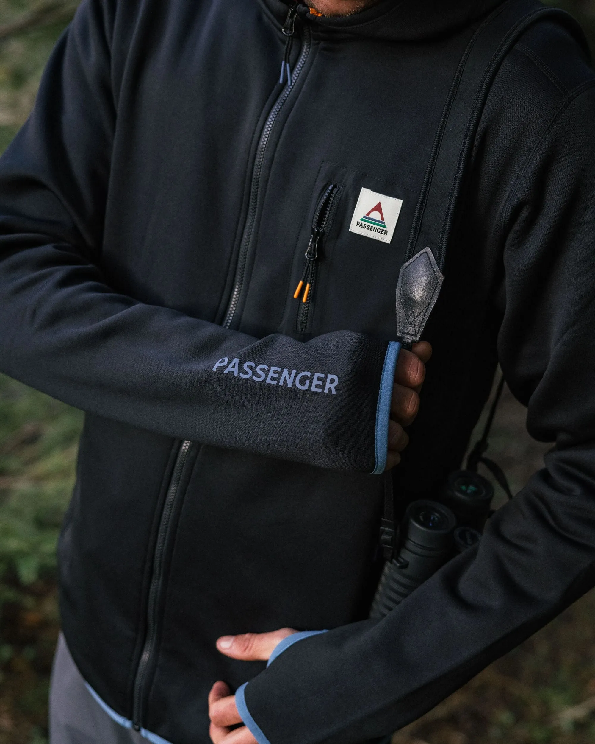Solitude Recycled Polartec Fleece Hoodie - Black