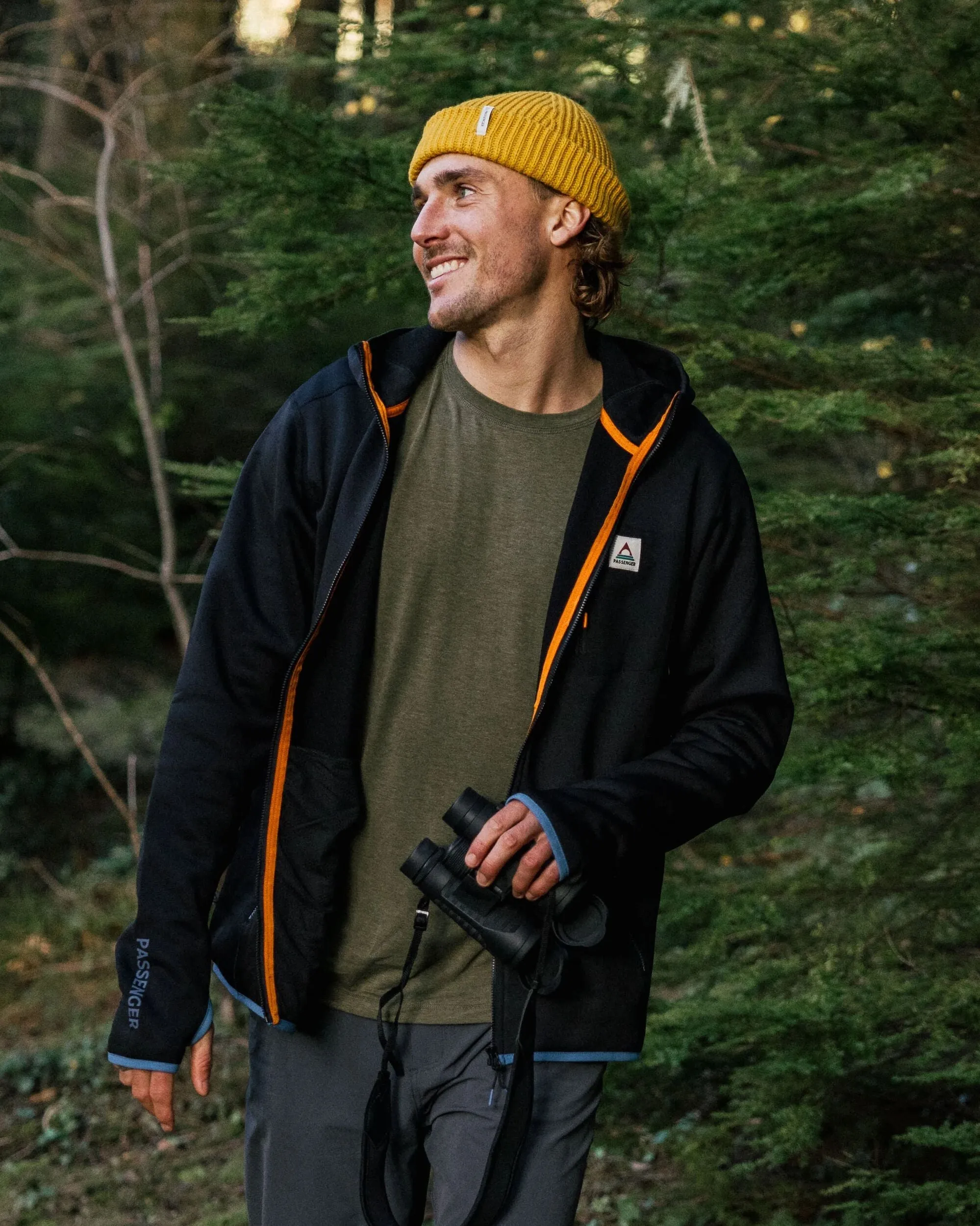 Solitude Recycled Polartec Fleece Hoodie - Black