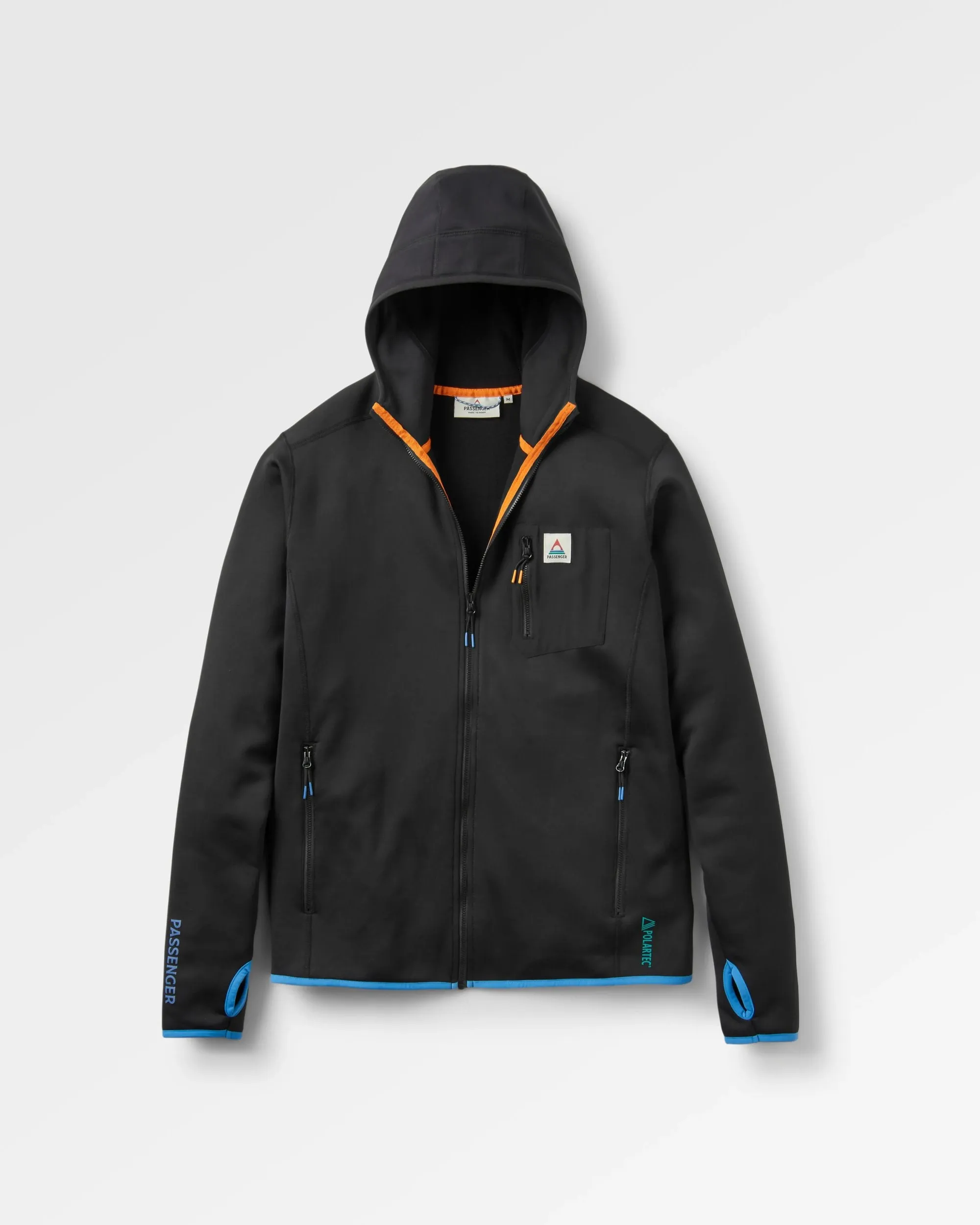 Solitude Recycled Polartec Fleece Hoodie - Black