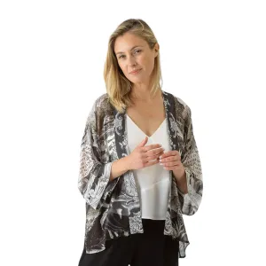 Sunburst Grey Kimono