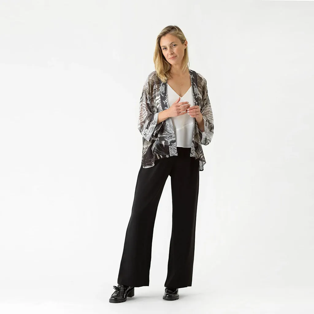 Sunburst Grey Kimono