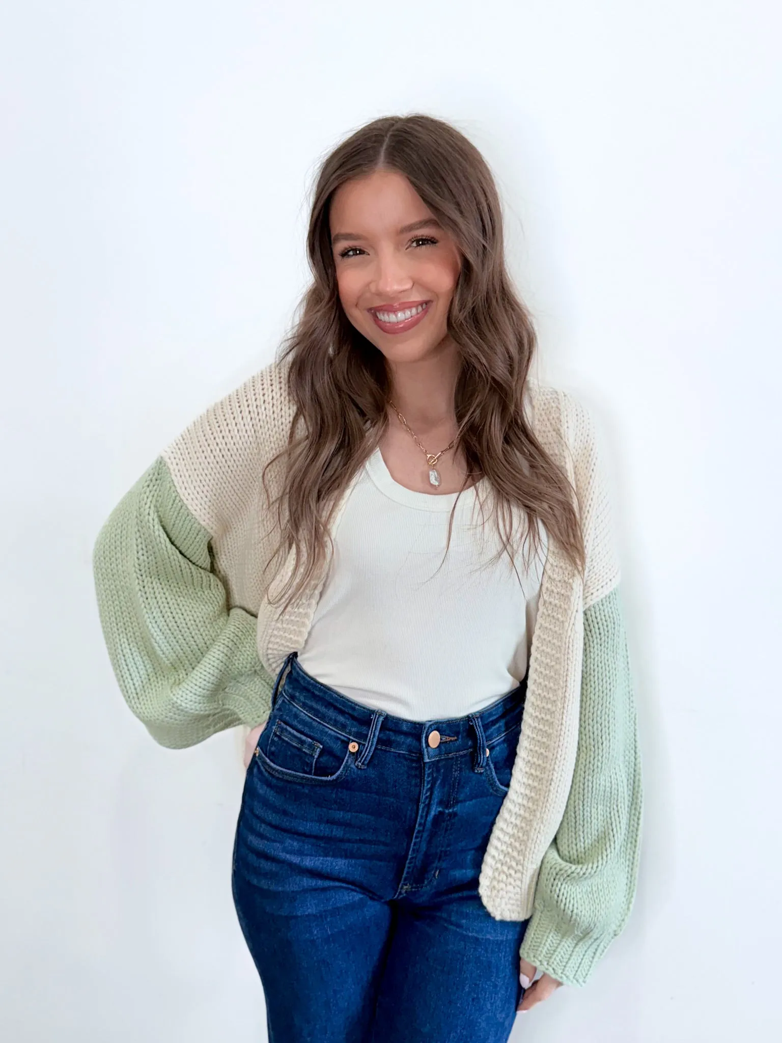 The Carmen Cardigan - Mint