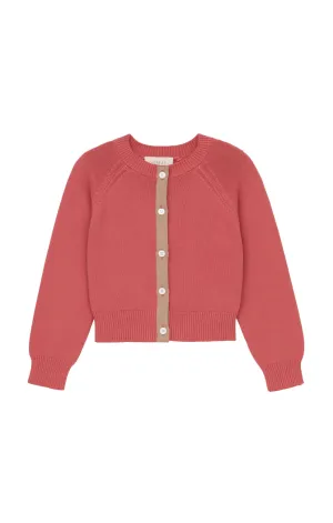 The Great - The Tiny Cardigan in Guava