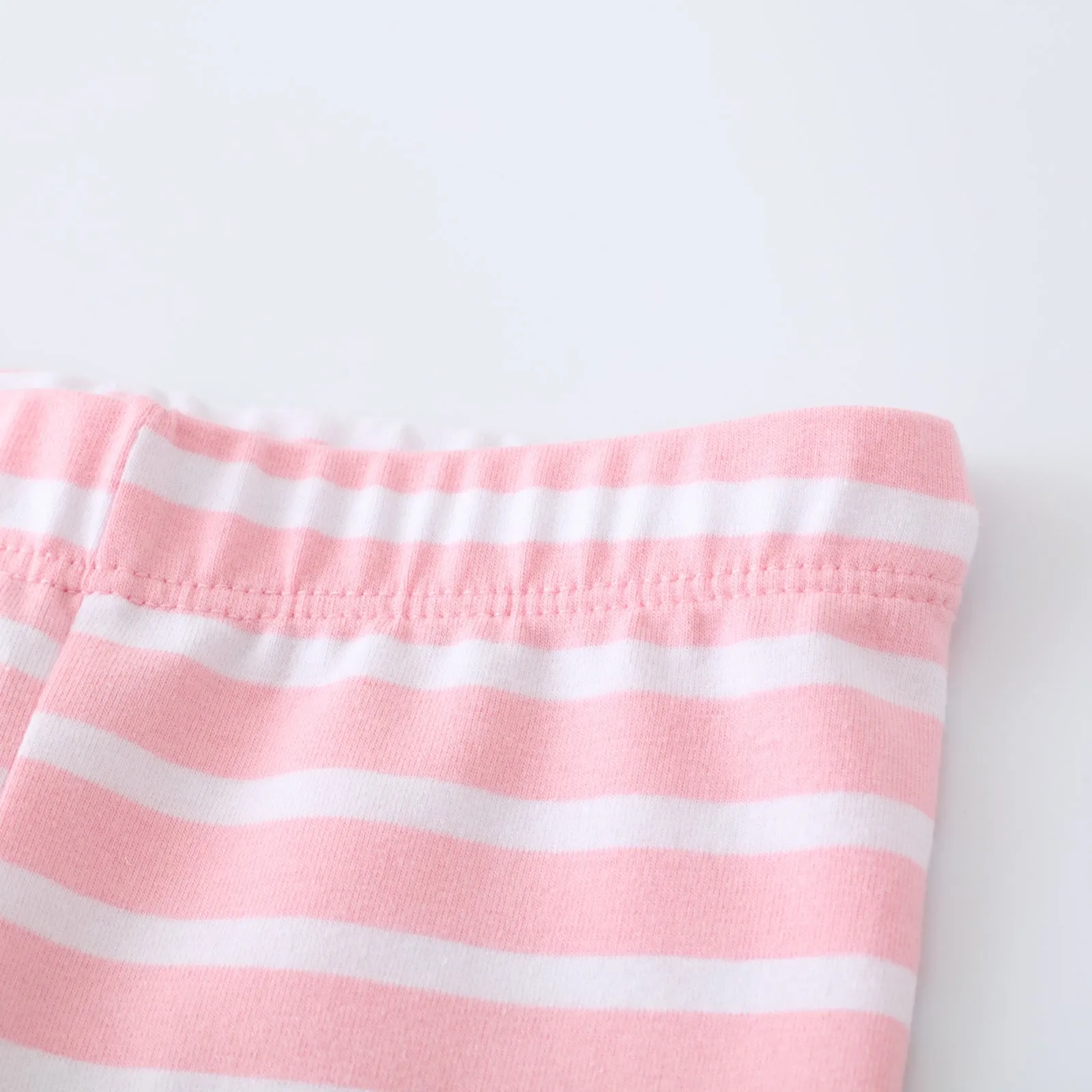 Toddle/Kid Girl's Flowers and Hamster Embroidery Stripes Leggings