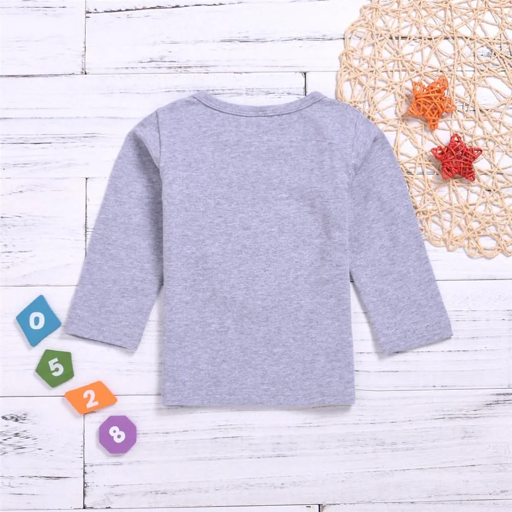 Toddler Girls Heart Beading Long Sleeve Tops Girl T Shirts Wholesale