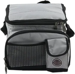 Transworld Durable Deluxe Insulated Lunch Cooler Bag (Many Colors and Size Available) (9" x 7" x 8", Gray)