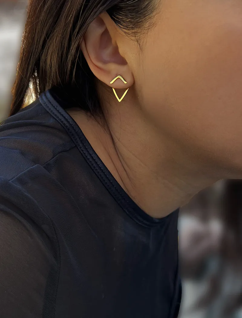 TRILL 2-Way Earring Jackets | 18K Gold Over Sterling Silver