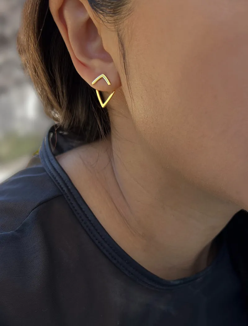 TRILL 2-Way Earring Jackets | 18K Gold Over Sterling Silver