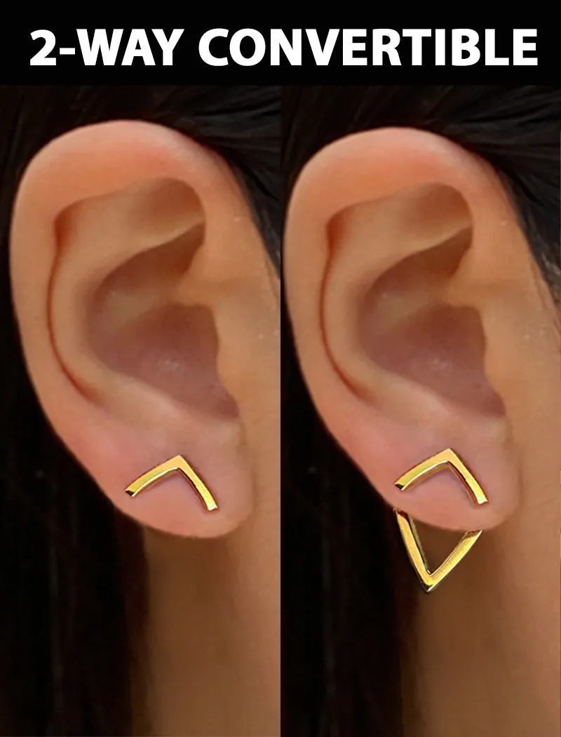 TRILL 2-Way Earring Jackets | 18K Gold Over Sterling Silver