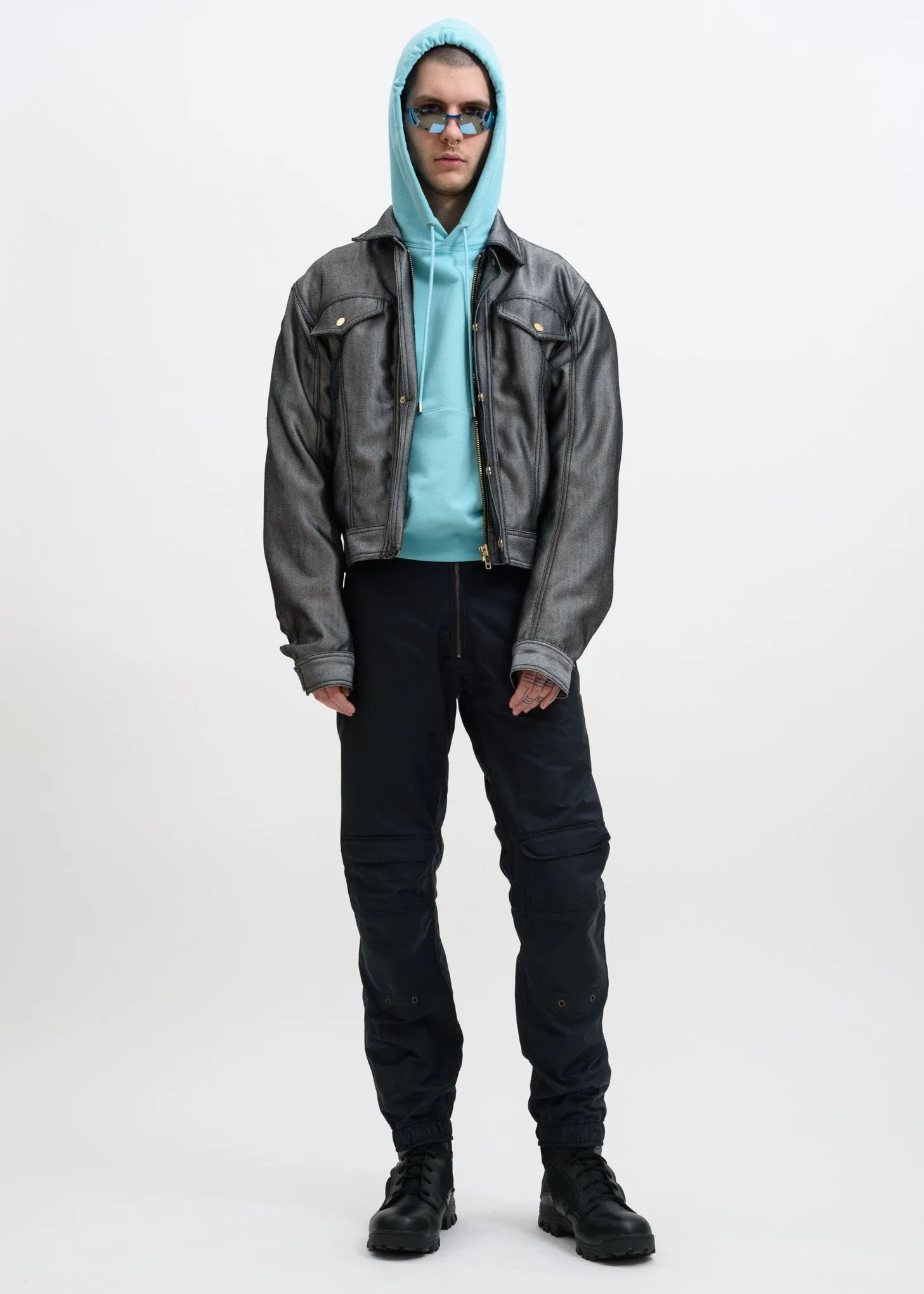 Turquoise Dan Hoodie