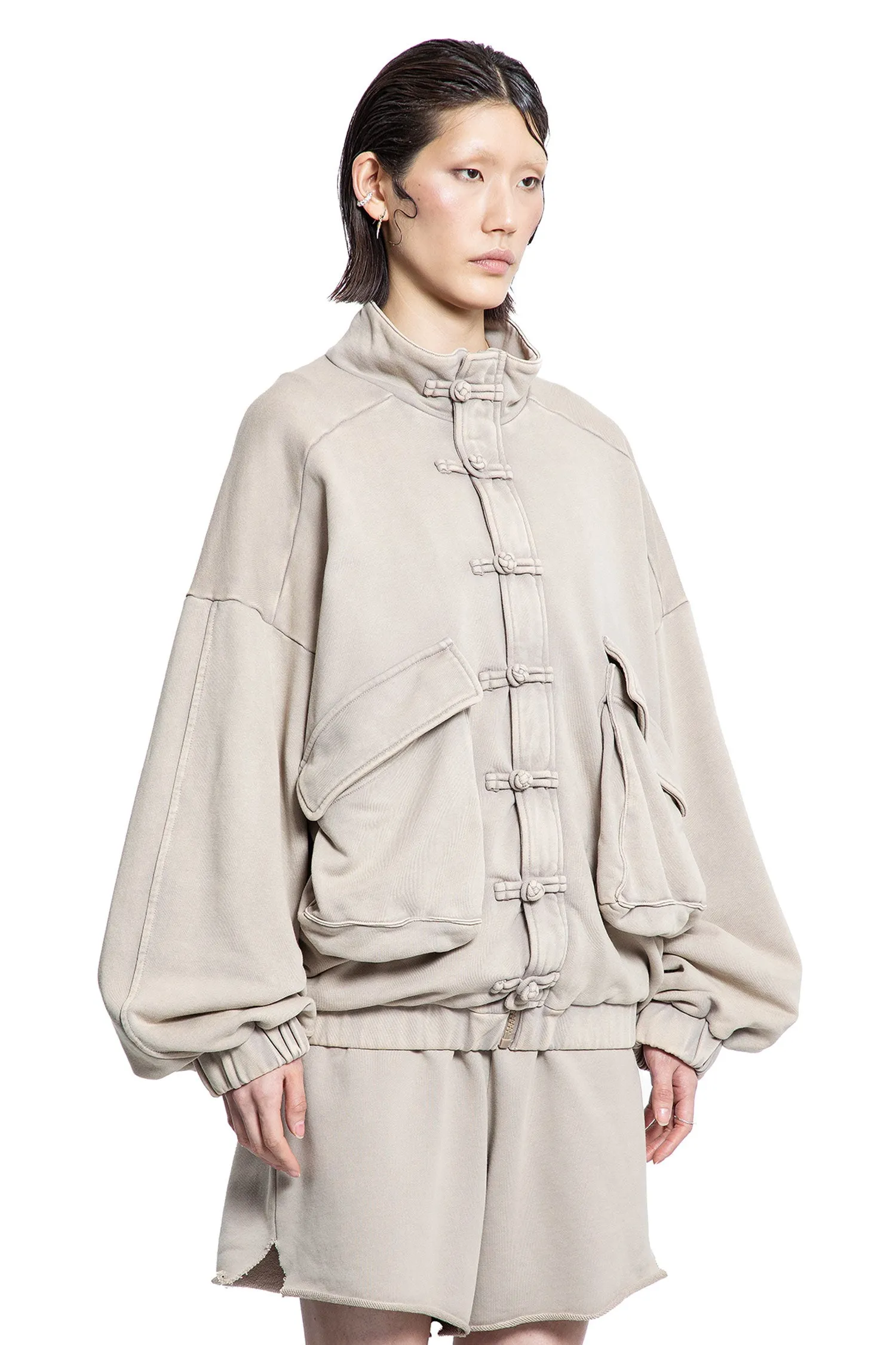 Washed Cotton Jacket in Tan