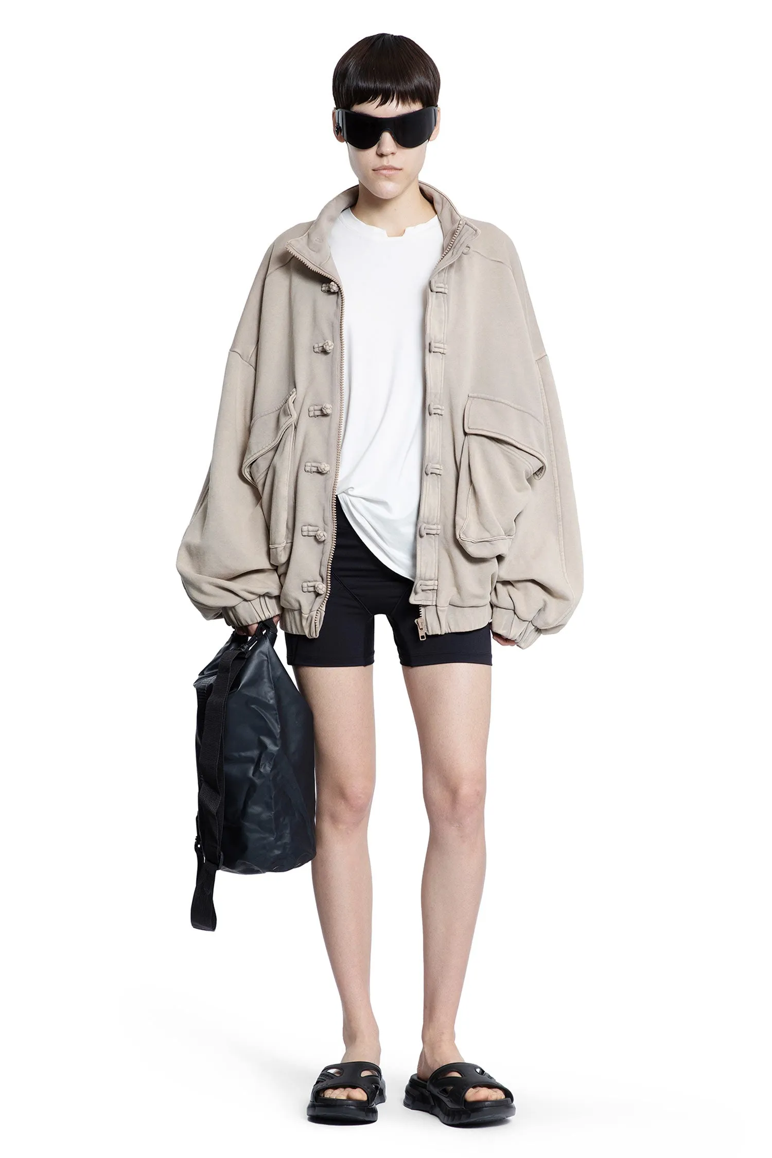 Washed Cotton Jacket in Tan