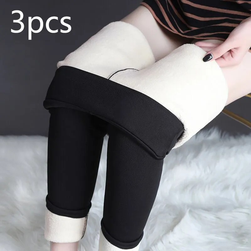 Winter Leggings Warm Thick High Stretch Lamb Cashmere Leggings