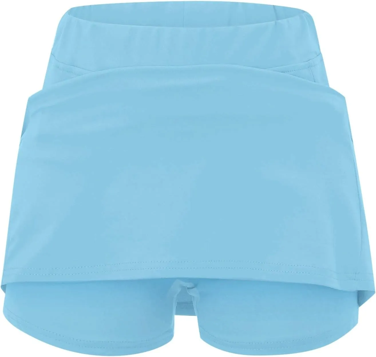 Women's 2 in 1 Athletic Skorts Daisy Printing Breathable Tennis Skirt Shorts Stretchy Workout Running Sport Shorts