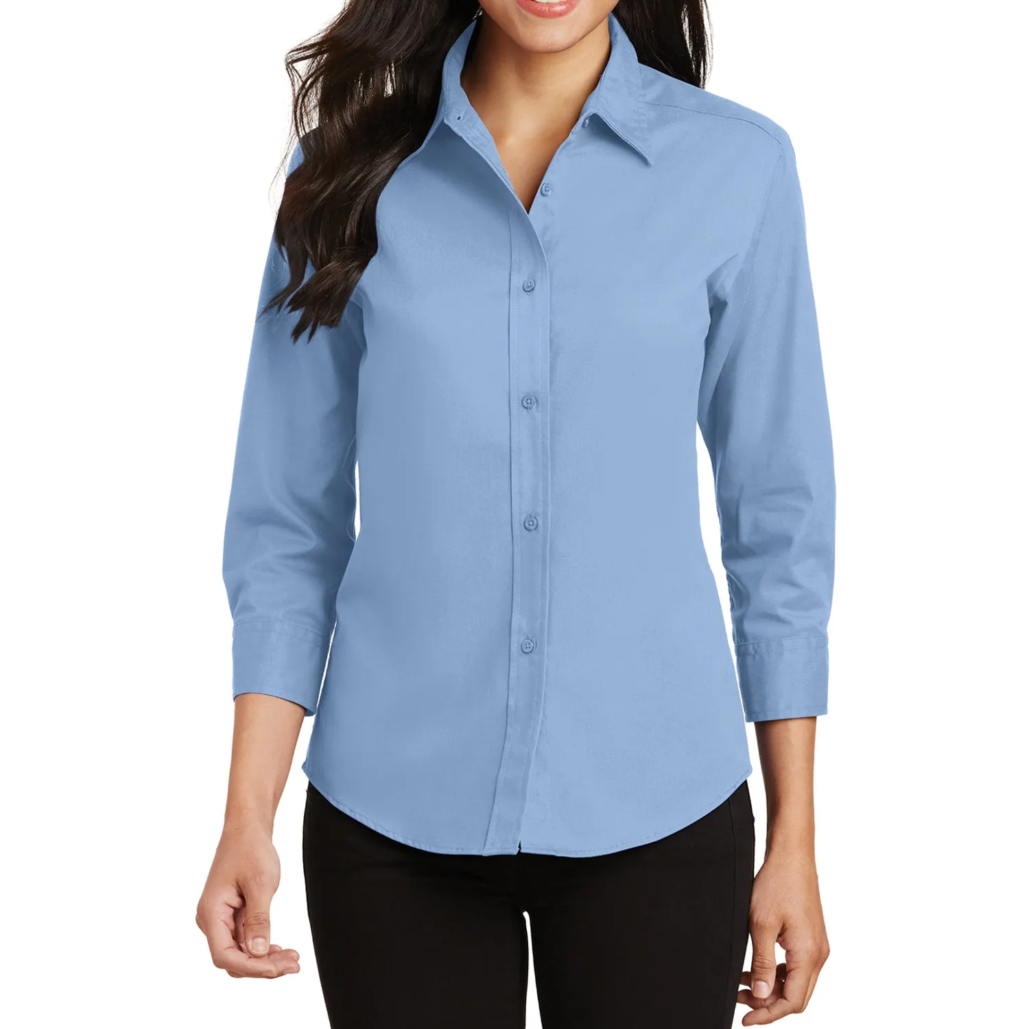 Women's 3/4-Sleeve Traditional Easy Care Shirt