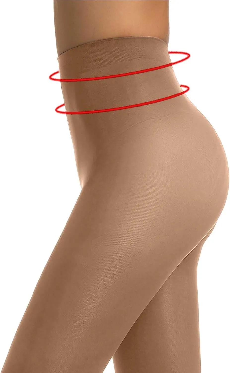 Women's 80D Soft Solid Color Footed Tights Tights Trample Fake Translucent High Waist Thermal Pantyhose Sheer Tights