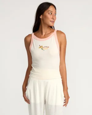 Womens Hawaii State Tank - Coconut Milk