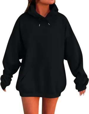 Womens Oversized Hoodies Winter Cute Sweatshirts Pullover 2024 Warm Clothes Fall Trendy Outfits Drawstring Sweater