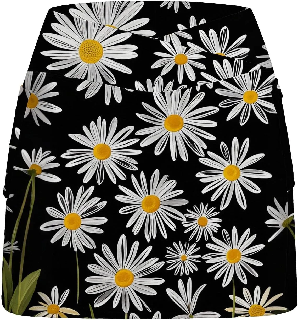 Womens Skorts with Pockets, Tummy Control High Waisted Athletic Sports Shorts Skirts Solid Tennis Yoga Gym Culottes