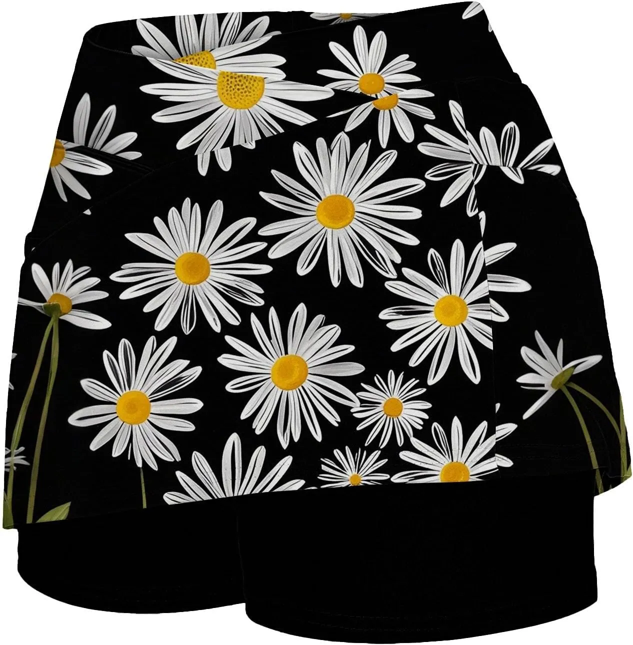 Womens Skorts with Pockets, Tummy Control High Waisted Athletic Sports Shorts Skirts Solid Tennis Yoga Gym Culottes