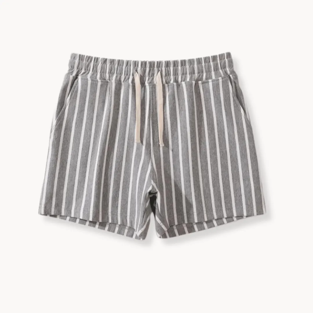 Women's Striped Casual Fleece Shorts