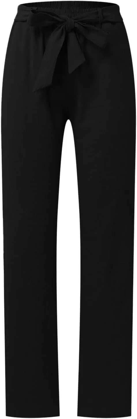 Women's Winter Warm Fleece Joggers Pants Winter Funky Yoga Pants with Pockets Fleece Lined Wide Leg