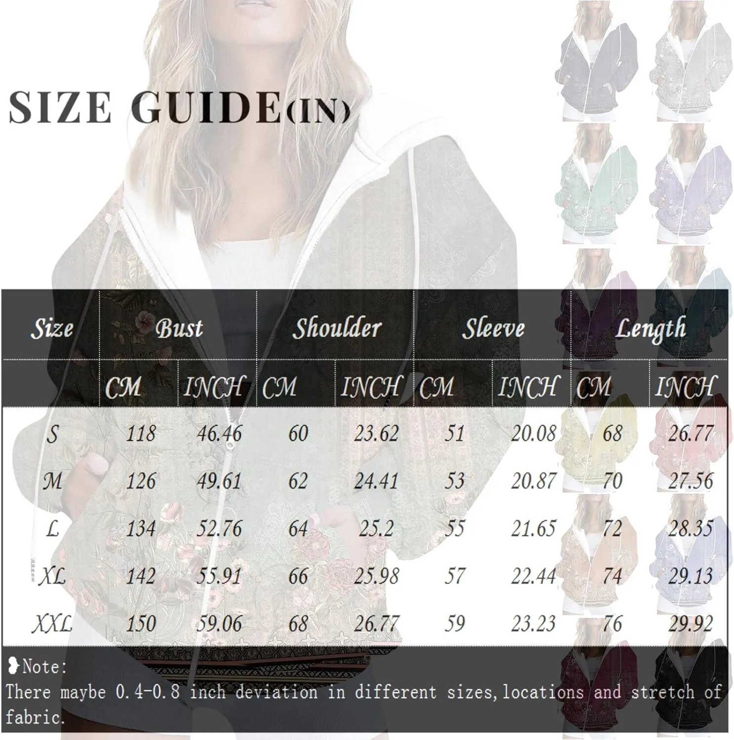 Womens Zip Up Hoodies Oversized Long Sleeve Sweatshirts Casual Y2K Hoodie 2024 Fall Jacket with Pockets
