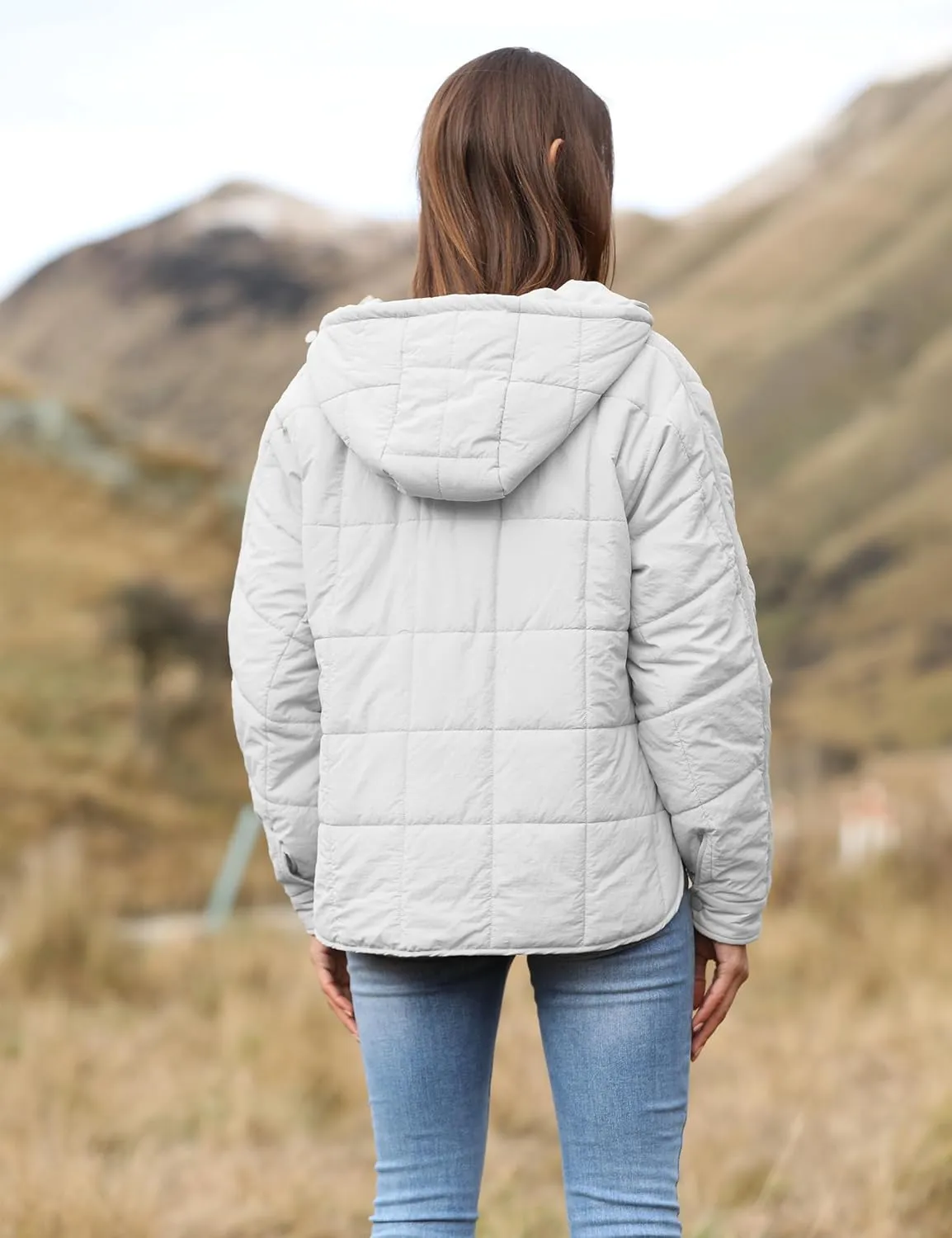 Yidarer Women's Lightweight Pullover Puffer Jacket Hooded Oversized Warm Quilted Padded Hoodies Coat
