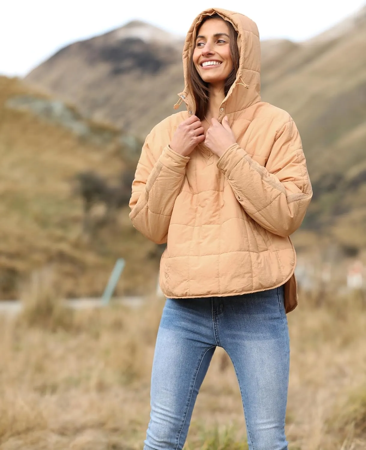 Yidarer Women's Lightweight Pullover Puffer Jacket Hooded Oversized Warm Quilted Padded Hoodies Coat