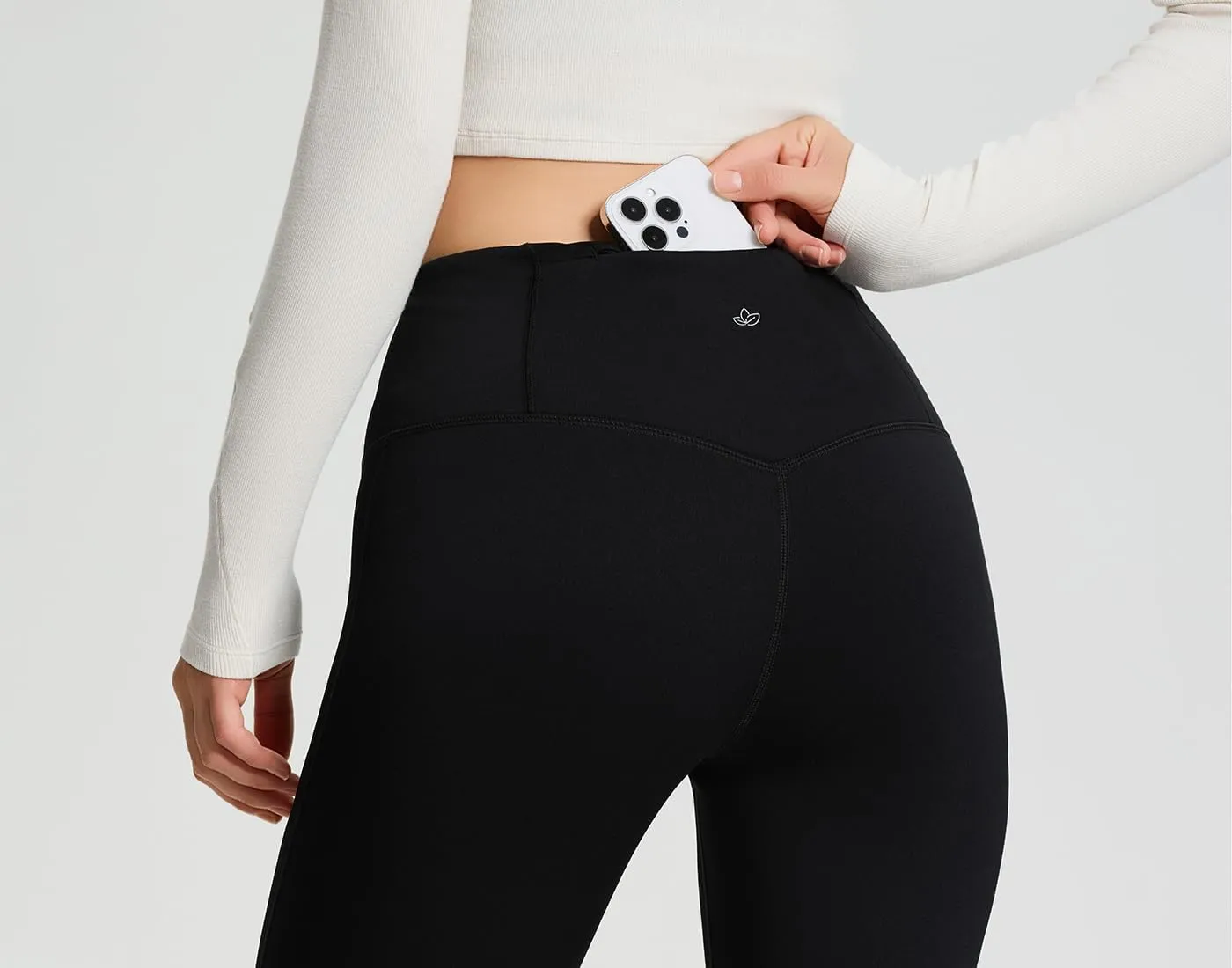 Yogipace Women's CozyWarmth Petite/Regular/Tall High Waisted Thick Fleece Lined Leggings Warm Thermal Tight with Zip Pocket