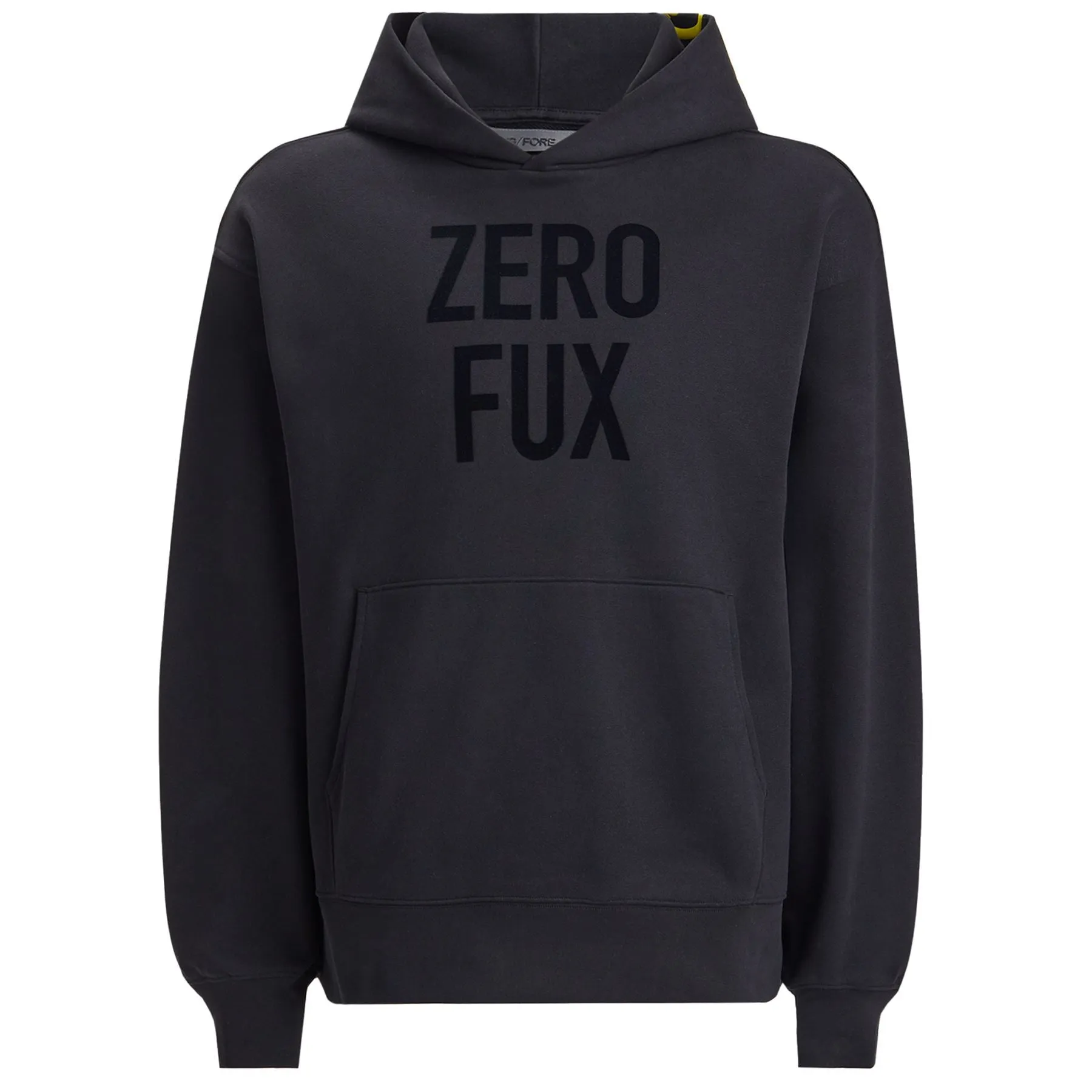 Zero Fux Oversized French Terry Hoodie Onyx - SS24