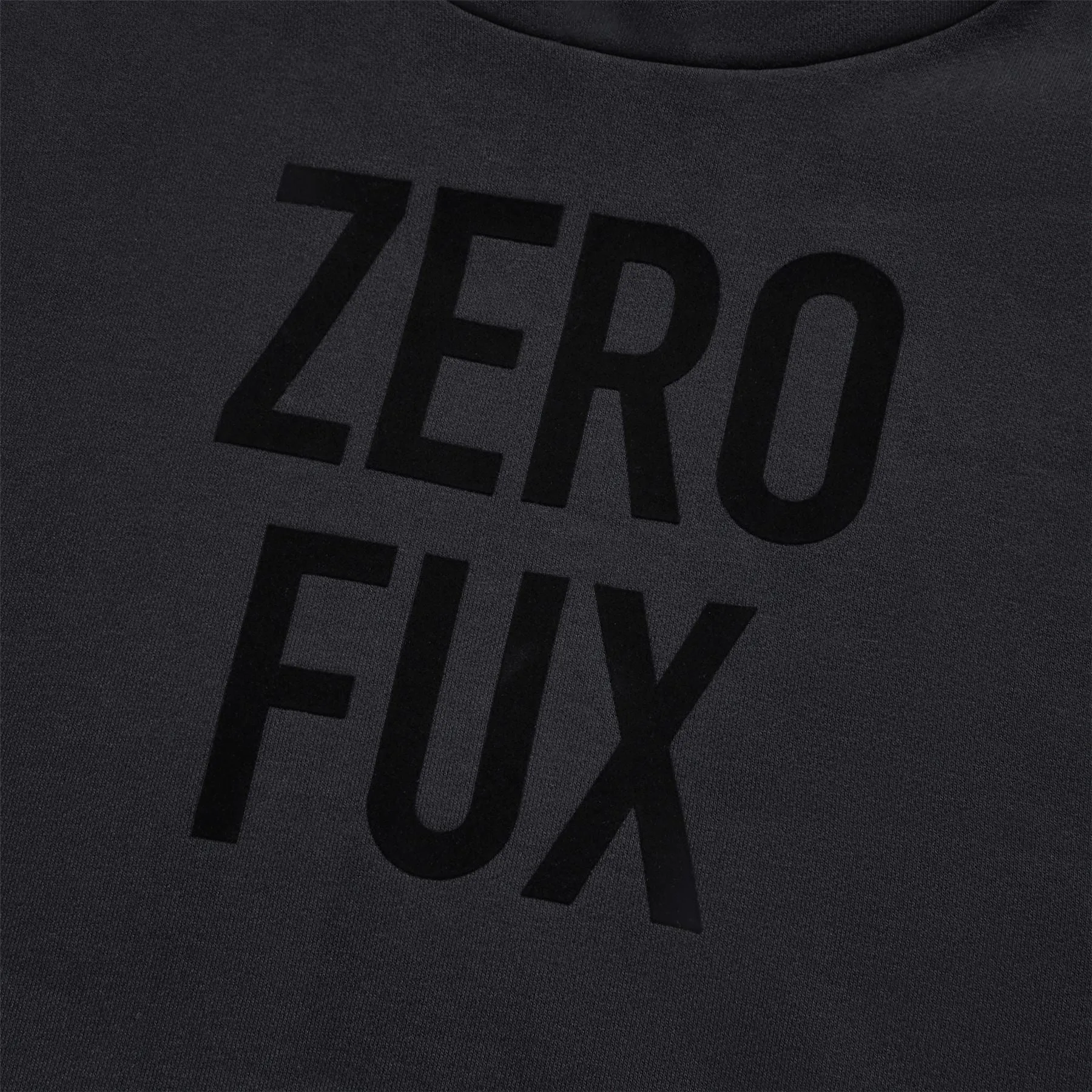 Zero Fux Oversized French Terry Hoodie Onyx - SS24